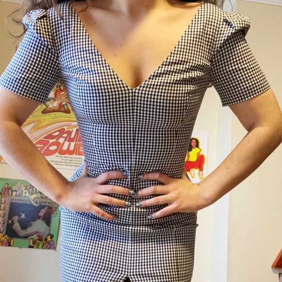 Michael Kors Check Print Midi Dress - Picture 3 of 6